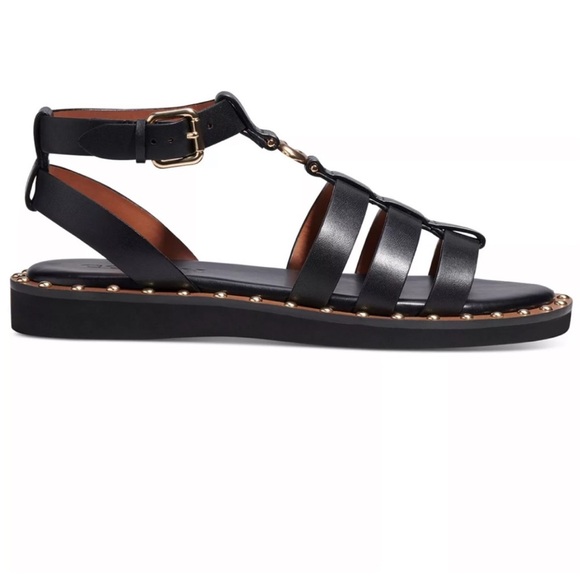 Coach Giselle Studded Gladiator Fisherman Sandals - Picture 5 of 10